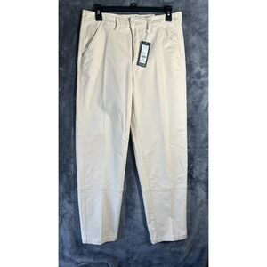 Alpine Design Womens Size M Off White Twill Athletic Pants